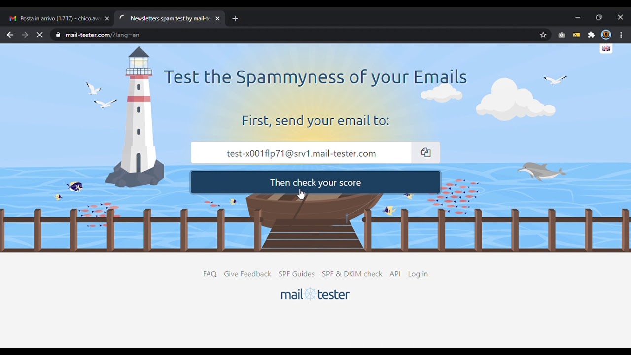 Mailtester deliverability check